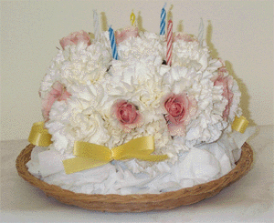 birthday flower cake