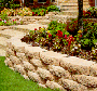 RETAINING WALLS AND SOD INSTALLED