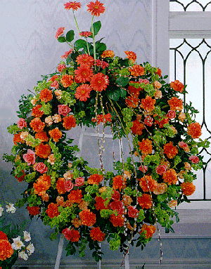 standing wreath