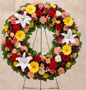 standing wreath